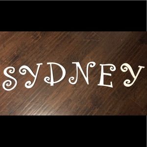 ‘Sydney’ Hobby Lobby Wall Letters
